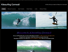 Tablet Screenshot of kitesurfing-cornwall.co.uk